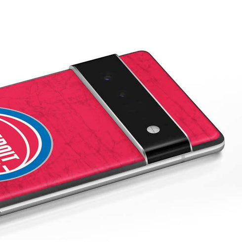 NBA Detroit Pistons Distressed Google Pixel 6 Pro Skin